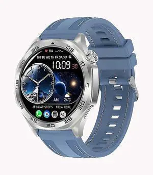 Ecocleanpath AK83 Smartwatch 400mAh, Bluetooth Calling, 100+ Sports Modes, Heart Rate Monitor (Blue) Ecocleanpath AK83 Smartwatch 400mAh, Bluetooth Calling, 100+ Sports Modes, Heart Rate Monitor (Blue)