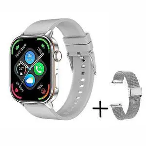 Ecocleanpath Smartwatch QX17 Silver: 2.01" HD GPS, 100+ Contacts, Heart Rate & 178 Sports Modes Ecocleanpath Smartwatch QX17 Silver: 2.01" HD GPS, 100+ Contacts, Heart Rate & 178 Sports Modes