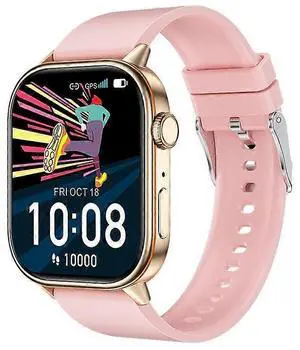 Ecocleanpath QX17 Smartwatch with GPS, 100+ Contacts, Password Lock, 178+ Sports Modes, Pink Ecocleanpath QX17 Smartwatch with GPS, 100+ Contacts, Password Lock, 178+ Sports Modes, Pink