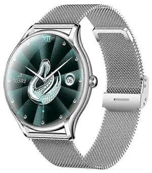 Ecocleanpath QS36 Smartwatch Silver: 1.43" AMOLED, 5H Music, Health & Call Tracking, Slim 7.9mm Design Ecocleanpath QS36 Smartwatch Silver: 1.43" AMOLED, 5H Music, Health & Call Tracking, Slim 7.9mm Design