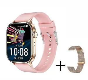 Ecocleanpath QX17 Smartwatch with GPS, 100+ Contacts, Password Lock, 178+ Sports Modes & Health Monitoring (Rose)