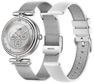 Ecocleanpath AK62 Smartwatch for Women: 1.09" IPS, Bluetooth Calling, Health Tracking, Silver Ecocleanpath AK62 Smartwatch for Women: 1.09" IPS, Bluetooth Calling, Health Tracking, Silver