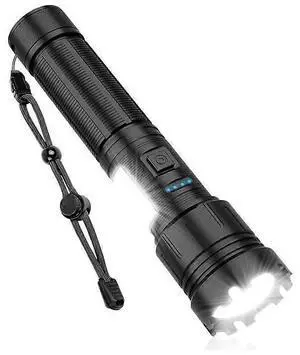 Ecocleanpath Magnetic Super Bright LED Flashlight, 10000LM Rechargeable Tactical Torch with COB Work Light, USB-C, 7 Modes, Zoomable, IP65 Waterproof (Black) Ecocleanpath Magnetic Super Bright LED Flashlight, 10000LM Rechargeable Tactical Torch with COB Work Light, USB-C, 7 Modes, Zoomable, IP65 Waterproof (Black)