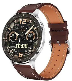 Ecocleanpath KM100 Ultra-Thin Metal Smartwatch, AMOLED Display, Bluetooth Calling, 150 Sports Modes, Brown Ecocleanpath KM100 Ultra-Thin Metal Smartwatch, AMOLED Display, Bluetooth Calling, 150 Sports Modes, Brown