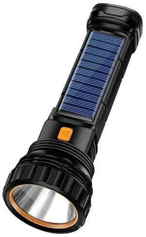 Ecocleanpath 1000 Lumen Solar/Rechargeable LED Flashlight with Emergency Strobe, 1200mAh Power Bank & USB Charging Ecocleanpath 1000 Lumen Solar/Rechargeable LED Flashlight with Emergency Strobe, 1200mAh Power Bank & USB Charging