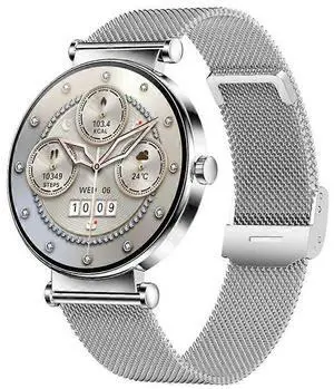 Ecocleanpath Y16 Smartwatch 1.32" AMOLED Ultra Slim Silver - Fitness Tracker & Bluetooth Call Ecocleanpath Y16 Smartwatch 1.32" AMOLED Ultra Slim Silver - Fitness Tracker & Bluetooth Call