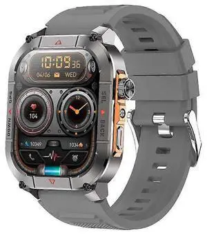 Ecocleanpath HK84 Smartwatch, 3ATM Waterproof GPS Compass, AMOLED Grey Display, Fitness & Health Tracker Ecocleanpath HK84 Smartwatch, 3ATM Waterproof GPS Compass, AMOLED Grey Display, Fitness & Health Tracker