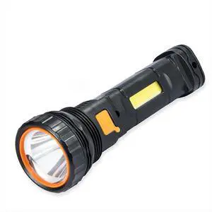 Ecocleanpath 1200 Lumen Rechargeable Flashlight, 3 Modes & COB Side Light for Camping, Emergency