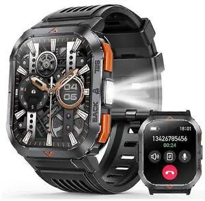 Ecocleanpath Smartwatch S50: 2.02" HD Display, Bluetooth Calling, 100 Sports Modes, Health Tracker (Black)