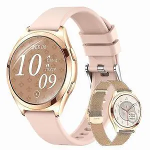 Ecocleanpath Y35 Pink Smartwatch with Bluetooth Calling, Health & Fitness Tracking, IP68 Waterproof