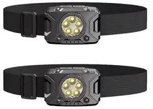 Ecocleanpath Rechargeable LED Headlamp with Motion Sensor, Waterproof Dimmable Flashlight for Outdoor Camping & Running (Black) Ecocleanpath Rechargeable LED Headlamp with Motion Sensor, Waterproof Dimmable Flashlight for Outdoor Camping & Running (Black)