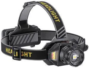 Ecocleanpath Rechargeable LED Headlamp, 990K Lumens, 12 Modes, 60H Battery, Motion Sensor, IPX7 Waterproof Ecocleanpath Rechargeable LED Headlamp, 990K Lumens, 12 Modes, 60H Battery, Motion Sensor, IPX7 Waterproof