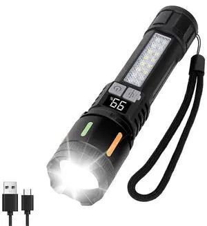 Ecocleanpath 990,000 Lumens Rechargeable Flashlight, USB-C Fast Charging, 5 Modes, Zoomable, IPX6 Waterproof for Outdoor Use Ecocleanpath 990,000 Lumens Rechargeable Flashlight, USB-C Fast Charging, 5 Modes, Zoomable, IPX6 Waterproof for Outdoor Use