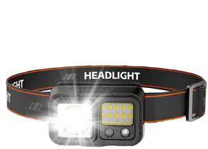 Ecocleanpath Rechargeable Headlamp - Super Bright Waterproof Headlight, 5 Modes & Auto Sensor for Outdoor Running & Camping Ecocleanpath Rechargeable Headlamp - Super Bright Waterproof Headlight, 5 Modes & Auto Sensor for Outdoor Running & Camping