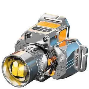 Ecocleanpath Rechargeable Zoomable Headlamp with Power Bank - Super Bright LED Headlight for Fishing & Outdoor Ecocleanpath Rechargeable Zoomable Headlamp with Power Bank - Super Bright LED Headlight for Fishing & Outdoor