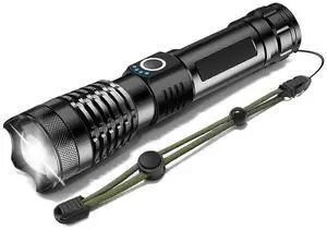 Ecocleanpath 1500LM Rechargeable Zoom Flashlight, 5 Modes & USB-C Fast Charging, IPX4 Waterproof Ecocleanpath 1500LM Rechargeable Zoom Flashlight, 5 Modes & USB-C Fast Charging, IPX4 Waterproof