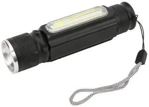 Ecocleanpath Rechargeable Aluminum Flashlight - Waterproof, Telescopic Dimming, T6 LED (Black) Ecocleanpath Rechargeable Aluminum Flashlight - Waterproof, Telescopic Dimming, T6 LED (Black)