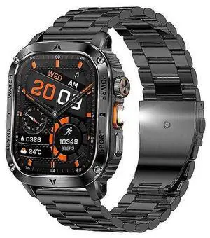 Ecocleanpath AK80 Smartwatch with Flashlight & 400mAh Battery, Sleep Tracking, 100 Sports Modes (Black) Ecocleanpath AK80 Smartwatch with Flashlight & 400mAh Battery, Sleep Tracking, 100 Sports Modes (Black)
