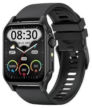 Ecocleanpath P127 Smartwatch with Flashlight & Bluetooth Calling, 1.85" HD Display, 100+ Sports Modes, Health Tracker (Black) Ecocleanpath P127 Smartwatch with Flashlight & Bluetooth Calling, 1.85" HD Display, 100+ Sports Modes, Health Tracker (Black)