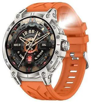 Ecocleanpath KC89 Smartwatch 760mAh, Compass & Flashlight, Outdoor Sports Tracker, Orange Ecocleanpath KC89 Smartwatch 760mAh, Compass & Flashlight, Outdoor Sports Tracker, Orange