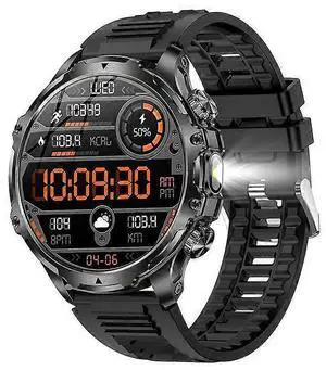 Ecocleanpath AK75 Smartwatch with Flashlight, Bluetooth Calling, Sleep Tracking & 100+ Sports Modes (Black) Ecocleanpath AK75 Smartwatch with Flashlight, Bluetooth Calling, Sleep Tracking & 100+ Sports Modes (Black)