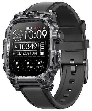 Ecocleanpath I121 Smartwatch with Flashlight & Sleep Tracking, 650mAh Battery, Waterproof for Outdoor Sports (Black) Ecocleanpath I121 Smartwatch with Flashlight & Sleep Tracking, 650mAh Battery, Waterproof for Outdoor Sports (Black)