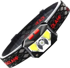 Ecocleanpath Black Rechargeable LED Headlamp for Adults & Kids, USB-C Hands-Free Light for Hiking, Running Ecocleanpath Black Rechargeable LED Headlamp for Adults & Kids, USB-C Hands-Free Light for Hiking, Running