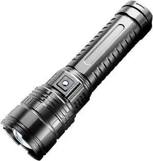 Ecocleanpath Long Range 200M Telescopic LED Flashlight, High Power Zoomable Bright Light (Black) Ecocleanpath Long Range 200M Telescopic LED Flashlight, High Power Zoomable Bright Light (Black)