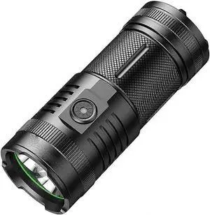Ecocleanpath Rechargeable Super Bright Flashlight, 5 Modes Handheld Light for Camping & Hiking (Black) Ecocleanpath Rechargeable Super Bright Flashlight, 5 Modes Handheld Light for Camping & Hiking (Black)
