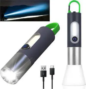 Ecocleanpath 1000 Lumen LED Rechargeable Flashlight, Zoomable 4 Modes, IPX4 Waterproof & Type-C (Black) Ecocleanpath 1000 Lumen LED Rechargeable Flashlight, Zoomable 4 Modes, IPX4 Waterproof & Type-C (Black)