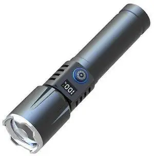 Ecocleanpath Magnetic Rechargeable Tactical Flashlight, 5 Modes Super Bright LED, USB-C, IP76 Waterproof (Black) Ecocleanpath Magnetic Rechargeable Tactical Flashlight, 5 Modes Super Bright LED, USB-C, IP76 Waterproof (Black)