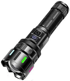 Ecocleanpath Rechargeable Super Bright Flashlight, 5 Modes & Zoom, 3280FT Beam, IP65 Waterproof, Black Ecocleanpath Rechargeable Super Bright Flashlight, 5 Modes & Zoom, 3280FT Beam, IP65 Waterproof, Black