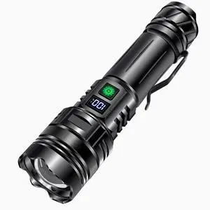 Ecocleanpath 2000 Lumens USB-C Rechargeable Flashlight, 3280ft Range, Power Bank, IPX7 Waterproof - Black Ecocleanpath 2000 Lumens USB-C Rechargeable Flashlight, 3280ft Range, Power Bank, IPX7 Waterproof - Black