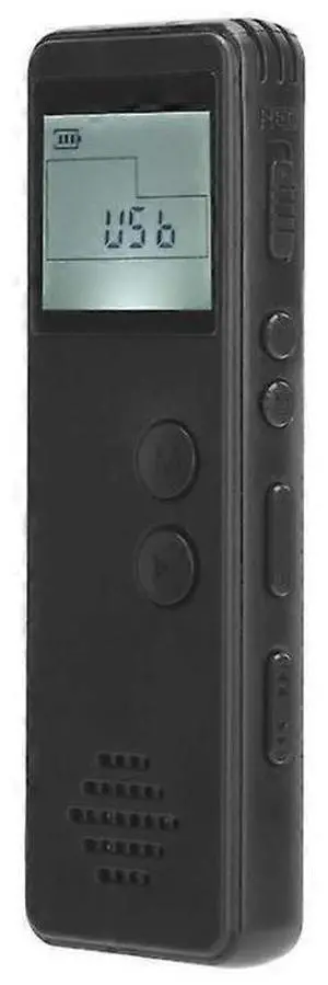 Ecocleanpath Professional Digital Voice Recorder - Portable MP3 Dictaphone with Noise Reduction, Black