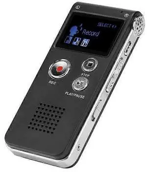 Ecocleanpath 8GB Digital Voice Recorder - Portable Lossless Audio Device for Meetings & Music Playback (Black)
