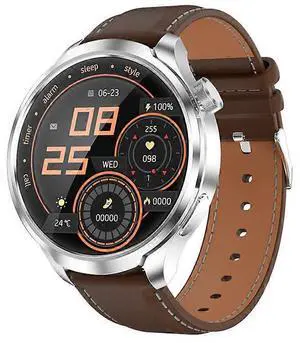 Ecocleanpath Smartwatch with Bluetooth Calling, Health Monitoring, 20+ Sports Modes, 500+ Watch Faces, IP67 Waterproof (Brown)