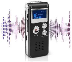 Ecocleanpath 8GB Mini Voice Recorder for Lectures & Meetings - Digital Audio Recording Device with Voice Activation (Black) Ecocleanpath 8GB Mini Voice Recorder for Lectures & Meetings - Digital Audio Recording Device with Voice Activation (Black)