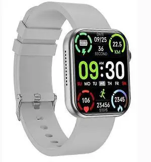 Ecocleanpath Silver Smartwatch with Bluetooth Calling, 1.91" Display, Heart Rate & Blood Pressure Monitor Ecocleanpath Silver Smartwatch with Bluetooth Calling, 1.91" Display, Heart Rate & Blood Pressure Monitor