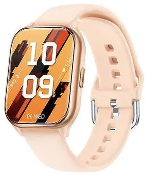 Ecocleanpath Smartwatch with Bluetooth Calling, 1.85" Screen, Heart Rate & SpO2 Monitor, Gold