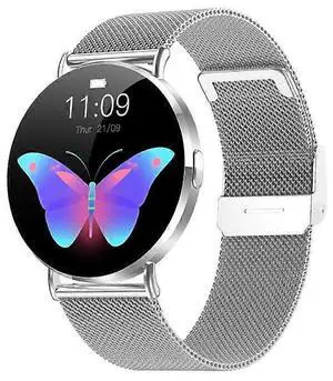 Ecocleanpath Smartwatch with Bluetooth Calling, AMOLED Display, 101 Sports Modes, Heart Rate & Blood Pressure Monitor (Silver)