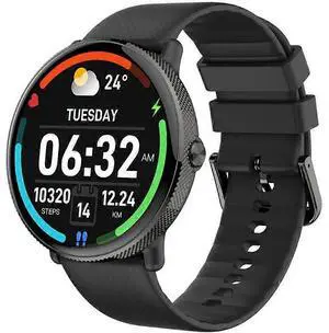 Ecocleanpath Smartwatch for Men & Women, 1.43" AMOLED, Heart Rate/Blood Oxygen Monitor, Bluetooth Calls (Black)