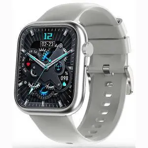 Ecocleanpath Smartwatch with Bluetooth Calling, 123 Sports Modes, Heart Rate & Blood Oxygen Monitor, 1.83" HD Display (Silver)