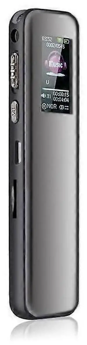 Ecocleanpath Rofessional 16GB Voice Activated Smart Pen Recorder, Hifi MP3 Player for Lectures & Meetings (Black)