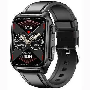 Ecocleanpath Smartwatch with ECG & Blood Sugar Monitor, Bluetooth Calling, 1.96" HD Display, Multi-Sport Modes (Black) Ecocleanpath Smartwatch with ECG & Blood Sugar Monitor, Bluetooth Calling, 1.96" HD Display, Multi-Sport Modes (Black)