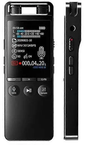 Ecocleanpath 32GB Digital Voice Recorder with MP3 Player, Noise Cancel, Voice Activated, 1100H Battery, Black Ecocleanpath 32GB Digital Voice Recorder with MP3 Player, Noise Cancel, Voice Activated, 1100H Battery, Black