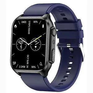 Ecocleanpath Smartwatch with ECG & Blood Sugar Monitor, Bluetooth Calling, 1.96" HD Display, Sports Modes (Blue) Ecocleanpath Smartwatch with ECG & Blood Sugar Monitor, Bluetooth Calling, 1.96" HD Display, Sports Modes (Blue)