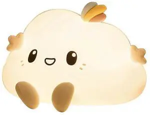 Ecocleanpath Cutie LED Night Light with Timer, 7 Colors, Rechargeable 12-Hr Battery, Tap Control (White) Ecocleanpath Cutie LED Night Light with Timer, 7 Colors, Rechargeable 12-Hr Battery, Tap Control (White)