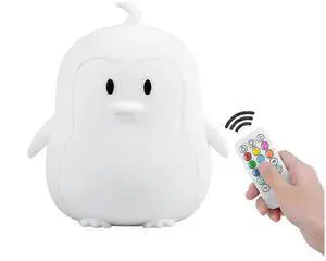 Ecocleanpath Cute Silicone Animal Night Light - 9 Color Changing, USB Rechargeable, Remote & Dimmable Ecocleanpath Cute Silicone Animal Night Light - 9 Color Changing, USB Rechargeable, Remote & Dimmable