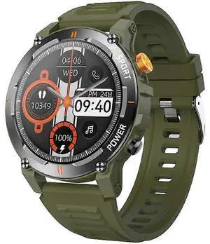 Ecocleanpath Smartwatch with Flashlight & Bluetooth Calling, 1.52" HD Display, Heart Rate Monitor, Green Ecocleanpath Smartwatch with Flashlight & Bluetooth Calling, 1.52" HD Display, Heart Rate Monitor, Green