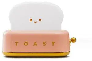 Ecocleanpath USB Rechargeable Toaster Night Light for Kids - Cute Bedside Lamp with Timer & Dimming, Red Ecocleanpath USB Rechargeable Toaster Night Light for Kids - Cute Bedside Lamp with Timer & Dimming, Red